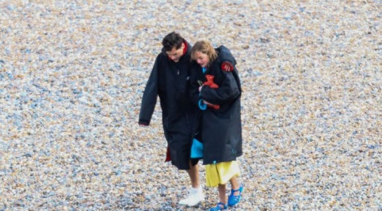 Harry Styles and Emma Corrin filming again!