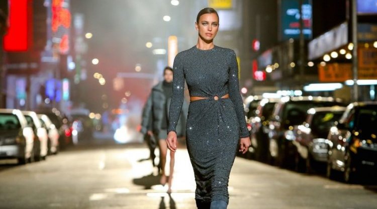 The sexiest woman in the world poses in a provocative fashion campaign for shoes - only in shoes!