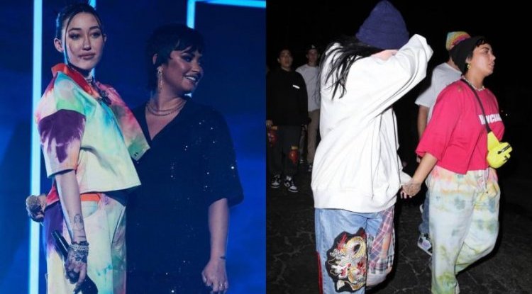 After rumors about the romance, Demi Lovato and Noah Cyrus were photographed holding hands!