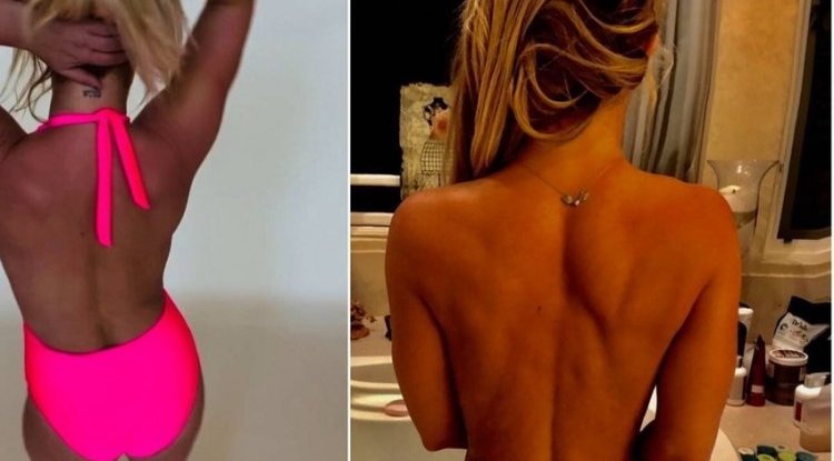 Britney posed naked, fans wondering, 'It's not you, where are the tattoos?'