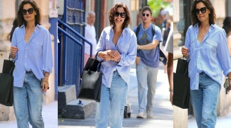 So simple: Katie Holmes has a proven recipe for great and chic daily styling that is impossible to go wrong with