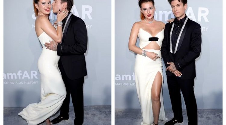 Literally one strip kept everything in place for her, and her fiancé couldn't stop kissing her in such an outfit