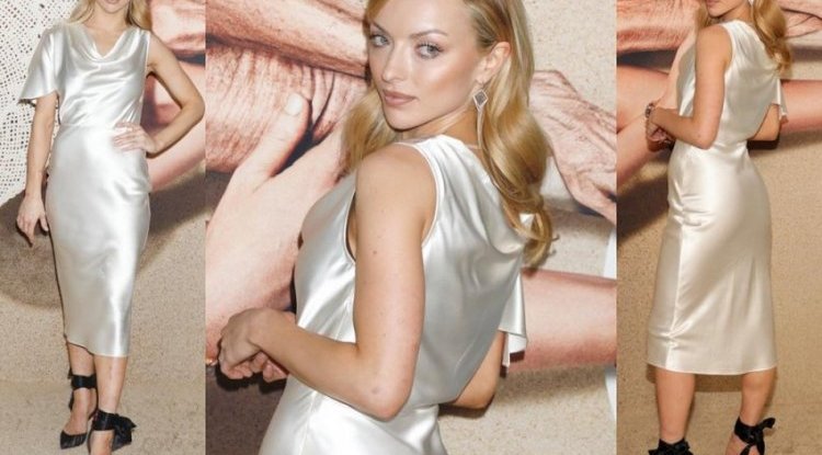 In satin from head to toe: Clint Eastwood's heiress captivates on the red carpet