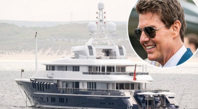 Take a peek at the luxury yacht that Tom Cruise enjoys during the filming of 'Mission Impossible'
