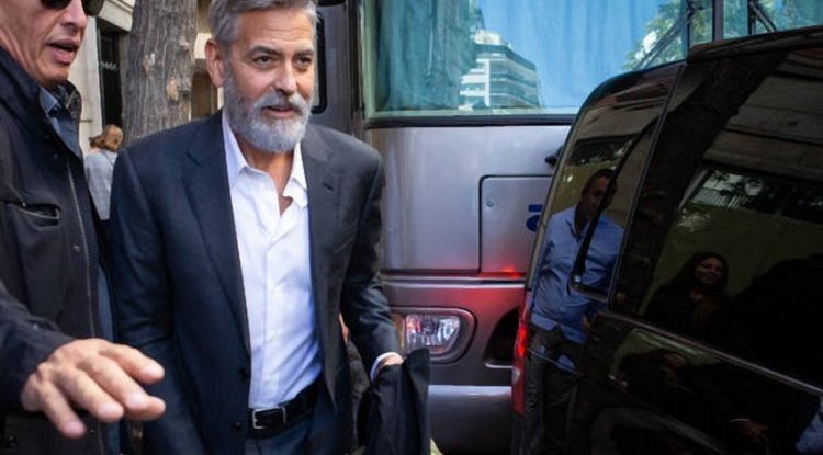 George Clooney caught in floods in Italy: "It's worse than you can imagine"
