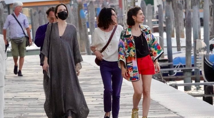 Angelina Jolie never changes her fashion formula