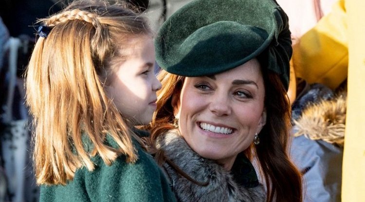 Kate and William posted a photo of Princess Charlotte with a butterfly