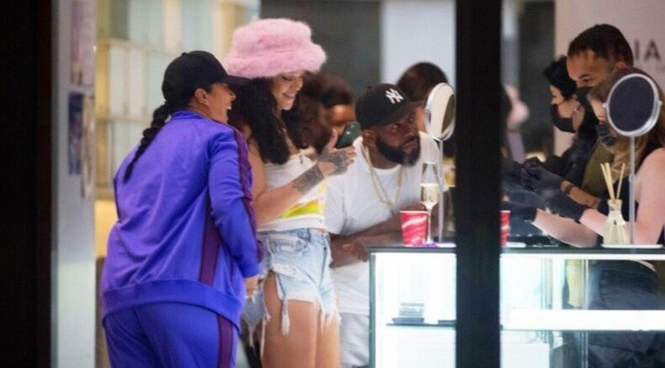 Rihanna treats herself and her company!
