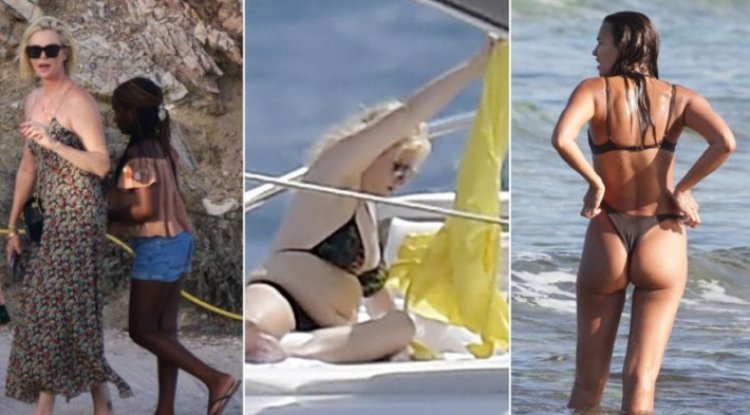 How  are famous ladies enjoying summer: Rebel is working on her figure even on a yacht, and sexy Irina is swimming