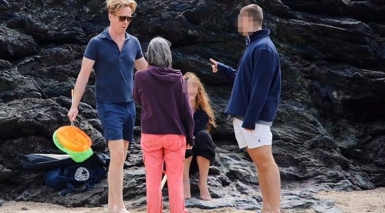 Damian Lewis was photographed in a rare public appearance after a family tragedy, and it seems some are already trying to seize their opportunity