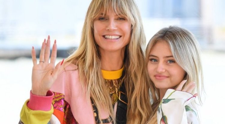 Heidi Klum's daughter followed in her mother's footsteps: in the photos they look like sisters