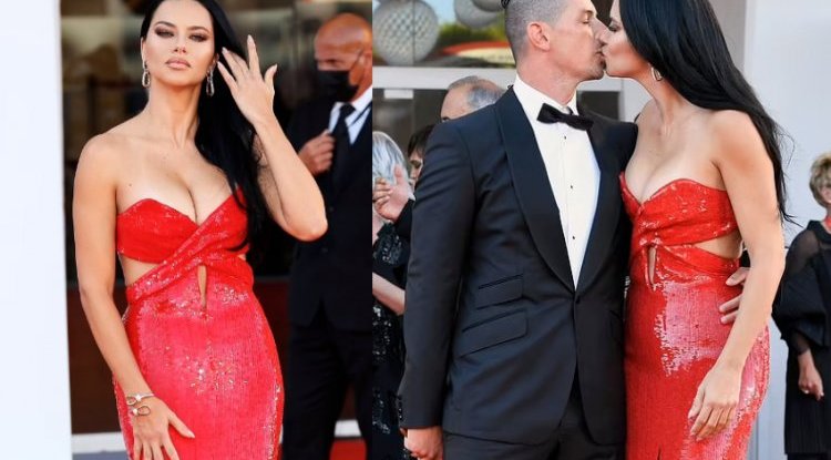 Adriana Lima shows off her new boyfriend on the red carpet: She turned heads in Venice and kissed her new man
