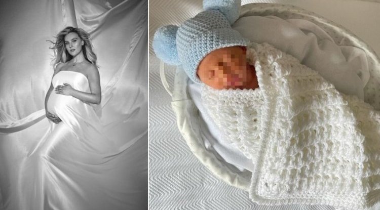 Perrie Edwards shared the first photo of her son on social media and revealed his name