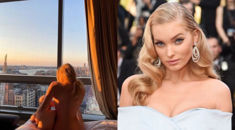 Swedish model Elsa Hosk posed naked while holding her baby daughter, after the the negative response, she took down the photo