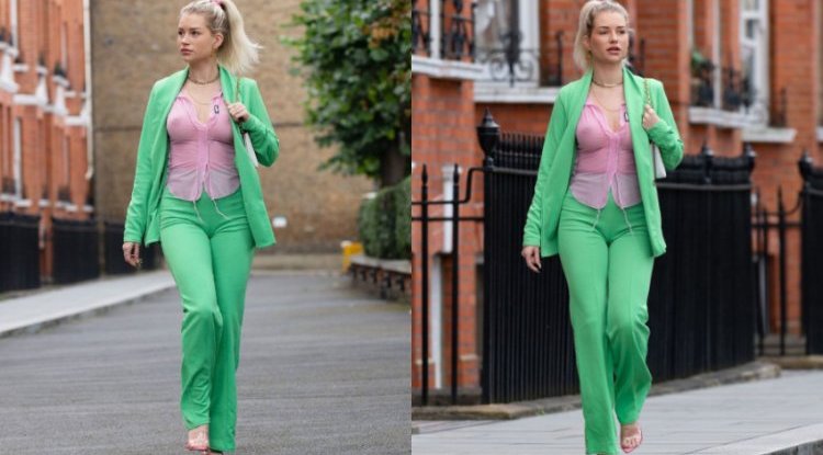 It was clear Lottie Moss wasn’t wearing a bra as soon as she unbuttoned her jacket, the see-through shirt immediately became a-dream-come-true for paparazzi
