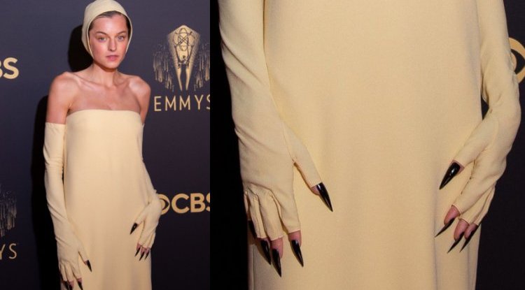This is the worst outfit at 2021 Emmy Awards: Emma Corrin's bizarre look raised eyebrows