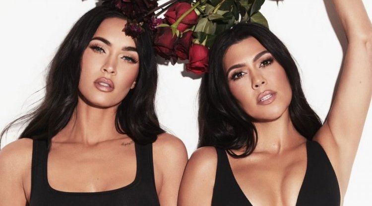 Kourtney Kardashian and Megan Fox are hot, famous, and now they are posing together half-naked