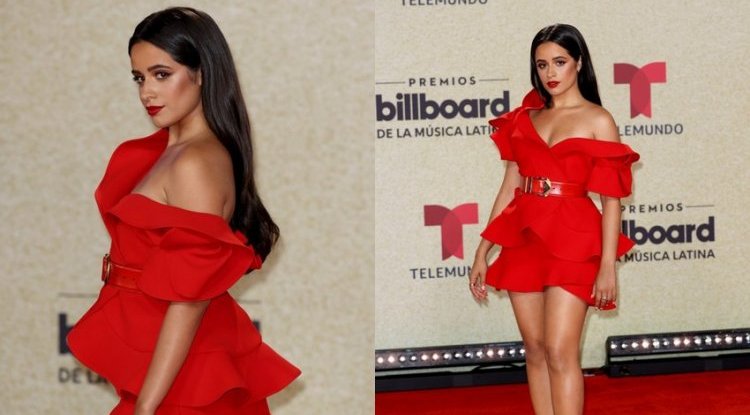 Camila Cabello stuns in a beautiful red dress at Billboard Latin Music Awards in Florida