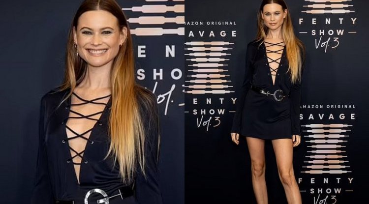 With a big smile Behati Prinsloo overshadowed all her colleagues