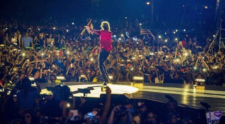 The Rolling Stones on their first tour without Watts, dedicated a video to him