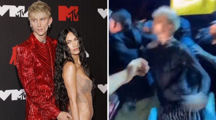 Megan Fox's boyfriend MGK got angry at the concert and punched a fan
