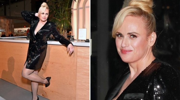 In a mini dress Rebel Wilson showed that she looks even better live than on Instagram