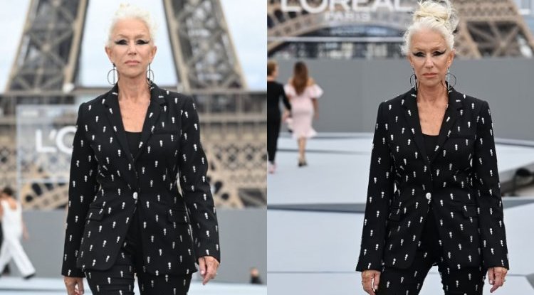 VIDEO: We have never seen Helen Mirren in such a cool outfit! At 76, she walked the catwalk and overshadowed young models