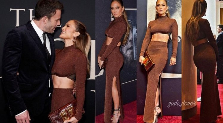 Jennifer Lopez backed Ben Affleck on the red carpet in a divine monochrome edition