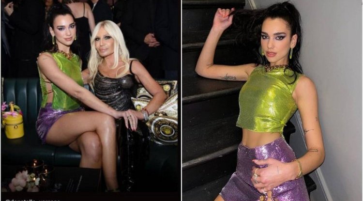 Dua Lipa and Donatella Versace enjoyed at the London Contemporary Art Fair