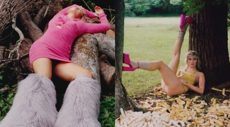 Miley Cyrus topless on magazine cover