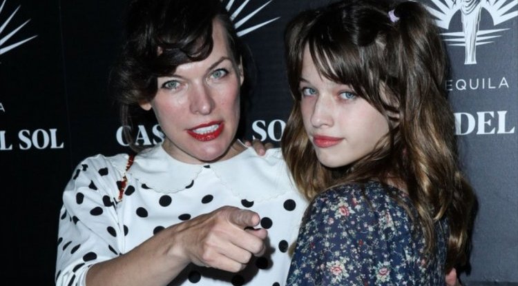Milla Jovovich's daughter is her mini-me