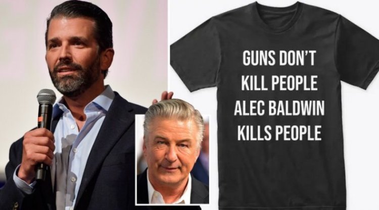 Trump's son condemned for selling tacky Alec Baldwin T-shirts