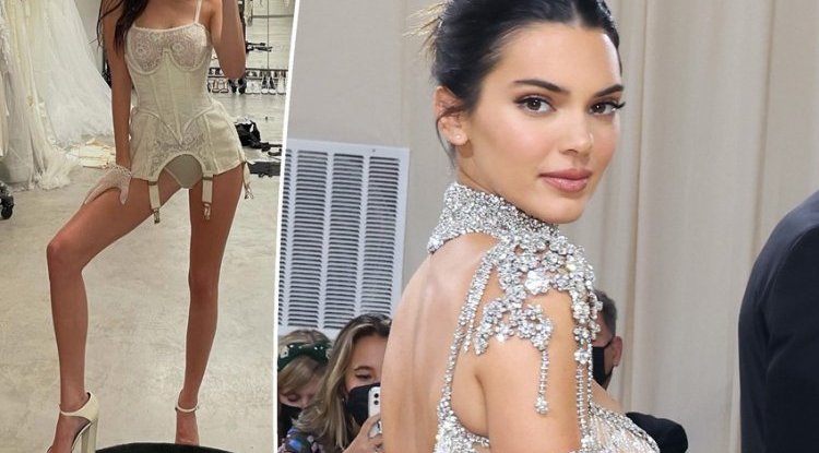 Kendall Jenner poses in corpse bride costume