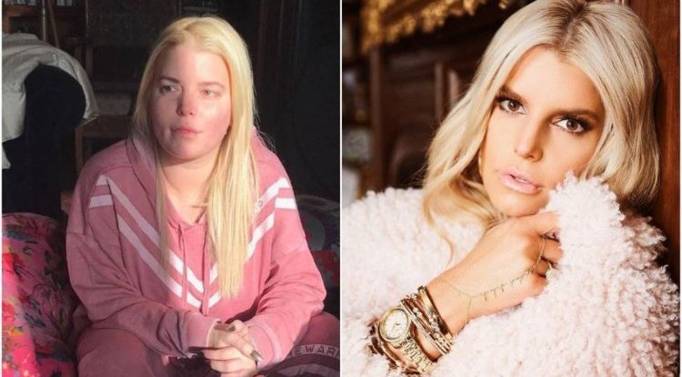 Jessica Simpson posted a photo in which she is unrecognizable: 'I've been sober for four years!'