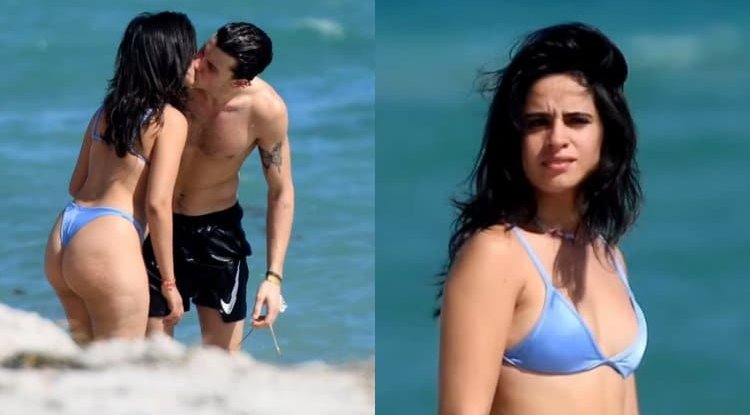 The expression on Camila Cabello's face says it's not clear to her why the paparazzi hunt her so much, but that hasn't stopped her from kissing her famous boyfriend
