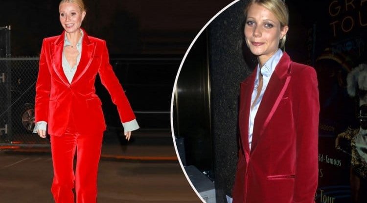 Gwyneth Paltrow appeared in the SAME SUIT she wore in 1996 but it's hard to find the difference between the two photos