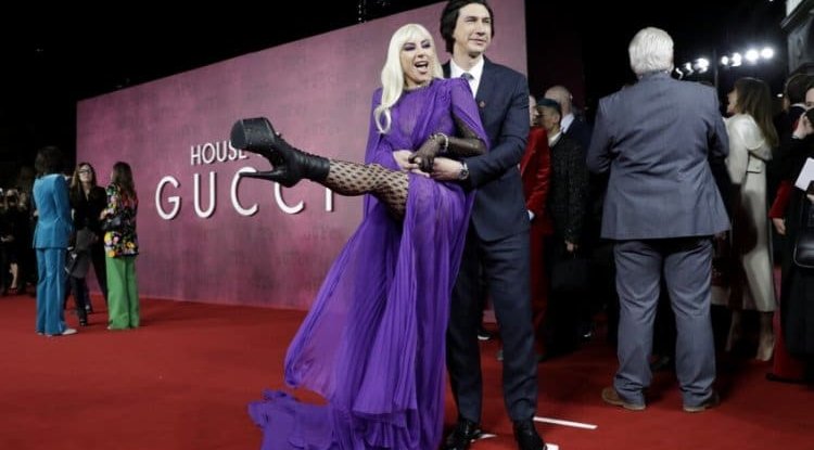 Lady Gaga's fashion moments were not lacking at the "House of Gucci" premiere