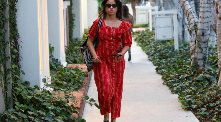 Camila Cabello hides her sorrow behind good looks