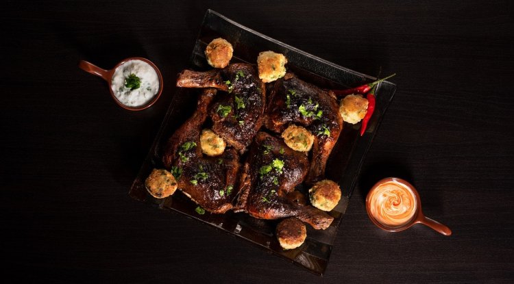 Delicious and juicy chicken drumsticks