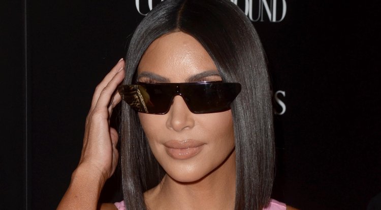 Kim proudly posted a photo from the gym!