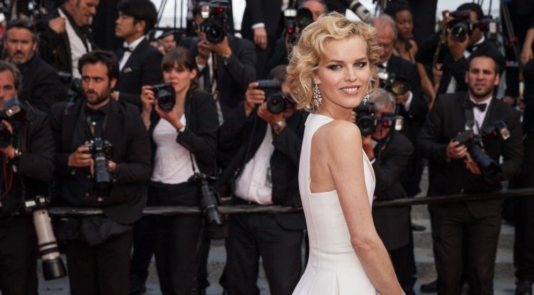 Eva Herzigova looking amazing at the Milan FW