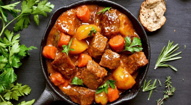 Delicious and fragrant beef stew