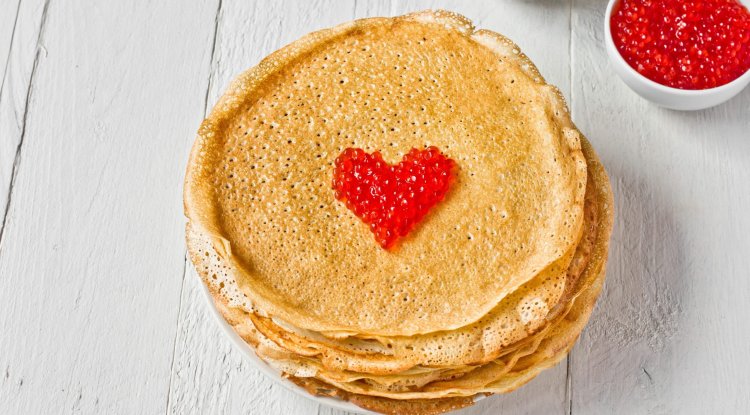 Sun on a plate- Russian pancakes