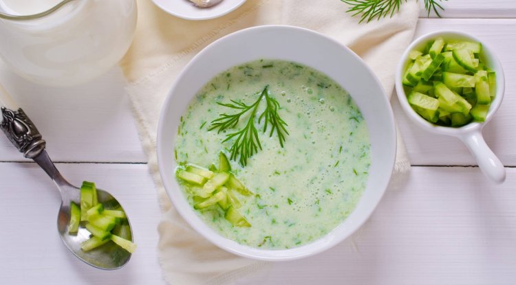 Cucumber soup - for instant refreshment