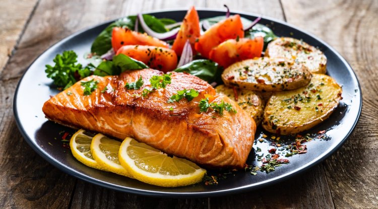 An amazing dish with salmon and potatoes!