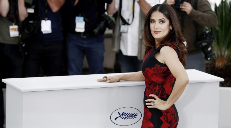 Salma Hayek posed for "Vogue" with her daughter