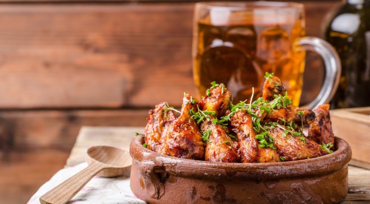 Aromatic chicken in beer and honey!