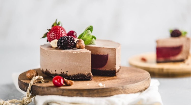 Perfection: Chocolate and hazelnut cheesecake
