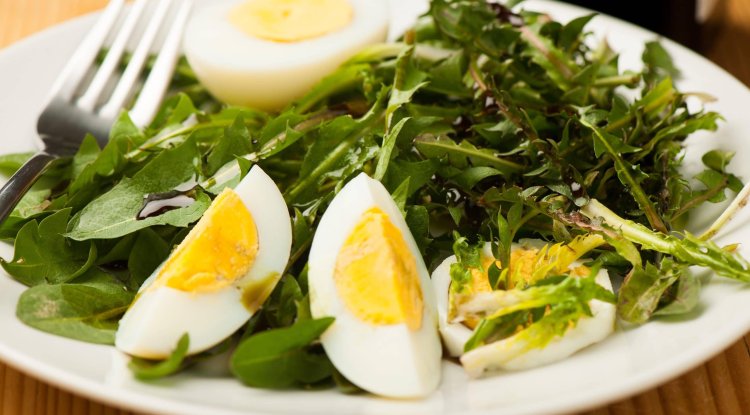 Dandelion salad is a real spring boon!