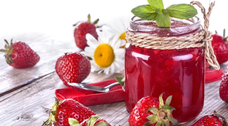 An amazing homemade strawberry jam